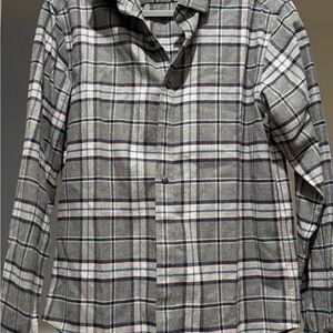 UNTUCKit Gray Blue and Pink Plaid Men's Shirt